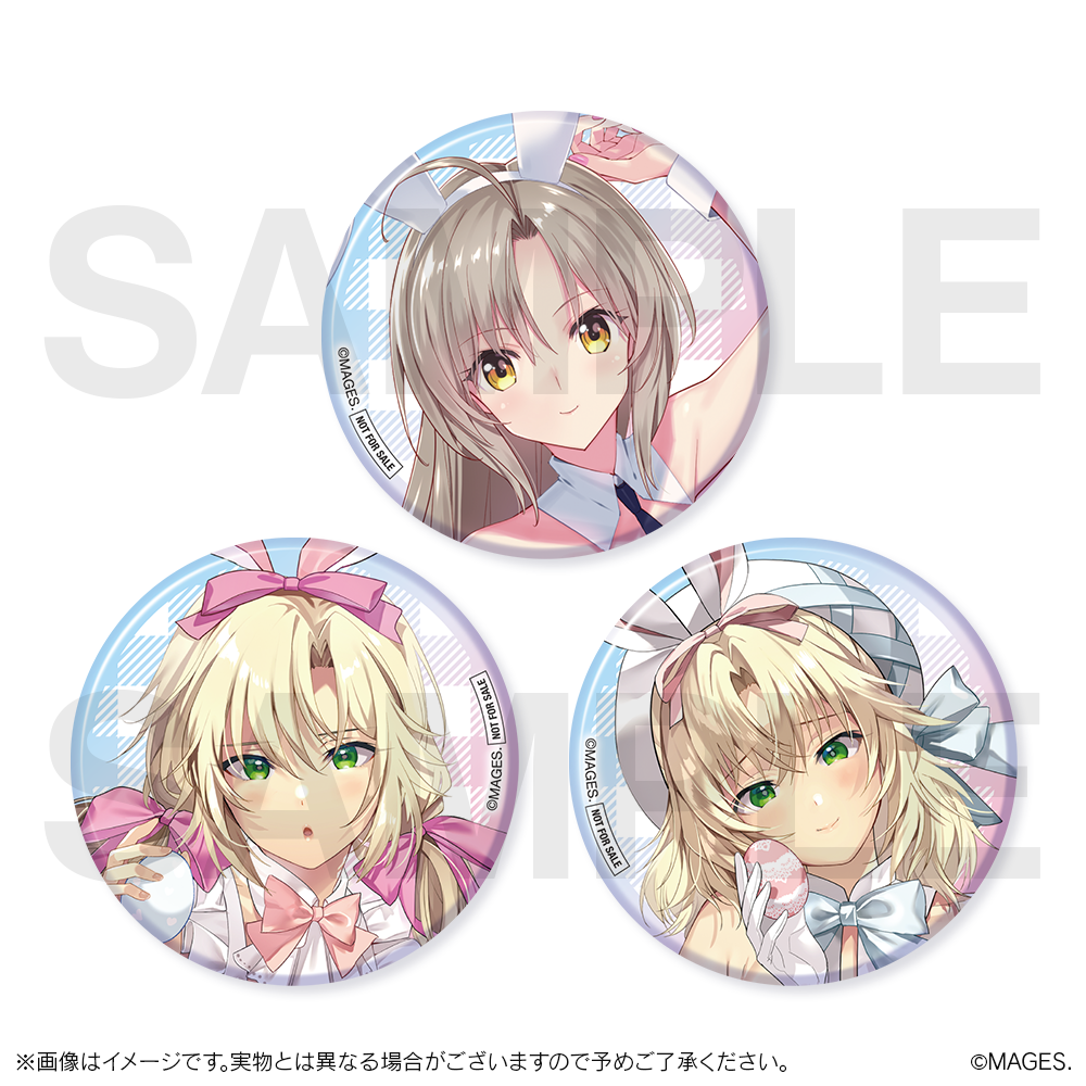 omake-6 バニー缶バッジ3個セット